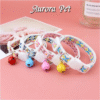 Ethnic Jacquard Cat Collar with Bell Adjustable Safety Necklace