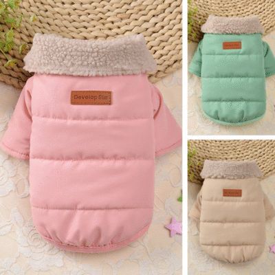 Fur Collar Winter Dog Coat Jacket Clothes