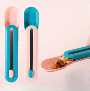 Food Scoop Cat Treat Bars Squeezer Cereal Dispenser