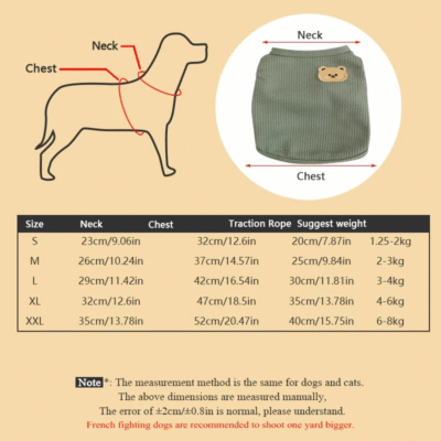 Fashion Bear Vest Pet Dog Clothes Cat Solid T-shirt