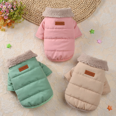 Fur Collar Winter Dog Coat Jacket Clothes