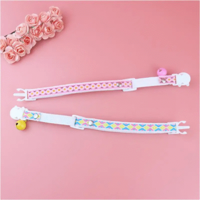 Ethnic Jacquard Cat Collar with Bell Adjustable Safety Necklace