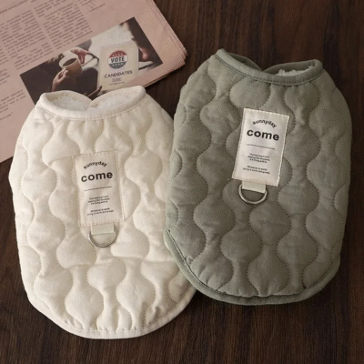 Winter Warm Dog Vest Coat Jacket with D-ring