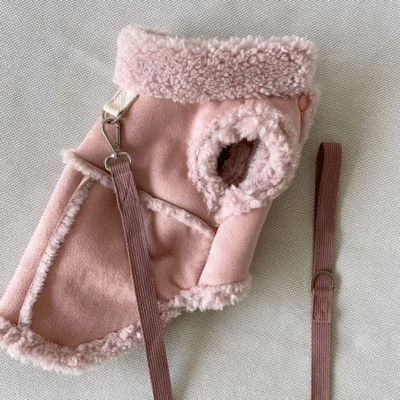 Classic Solid Dog Vests Winter Fleece Warm Pet Dog Clothes