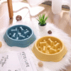 Non-slip Multiple Colors Dog Slow Food Bowl