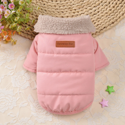 Fur Collar Winter Dog Coat Jacket Clothes