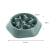 Non-slip Multiple Colors Dog Slow Food Bowl