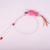 Funny Simulation Feather Fish with Bell Stick Toys