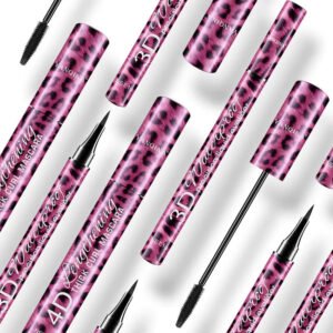 Red Leopard Eyeliner And Mascara Set